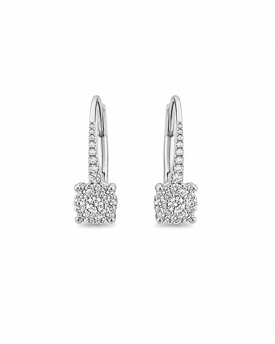 Fico Gioielli - Orecchini Éclat con Diamanti F VS in Oro Bianco 18 KT