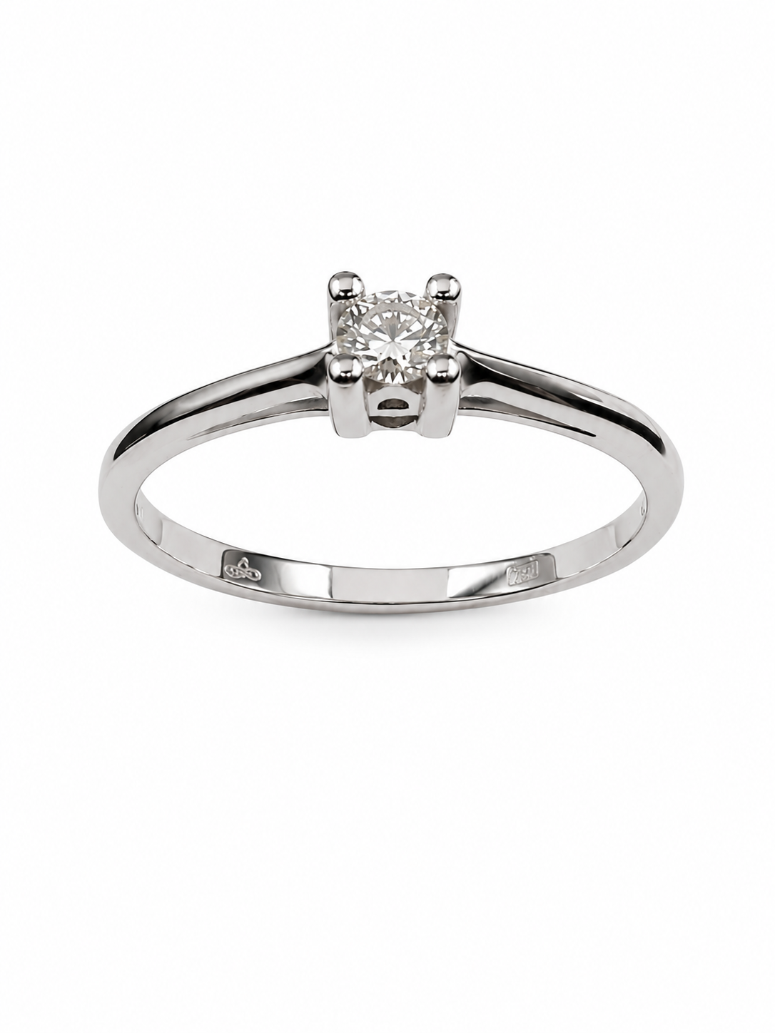 Fico Gioielli - Anello Solitario in Oro 18 KT con Diamante