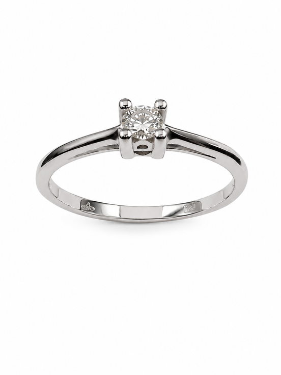 Fico Gioielli - Anello Solitario in Oro 18 KT con Diamante