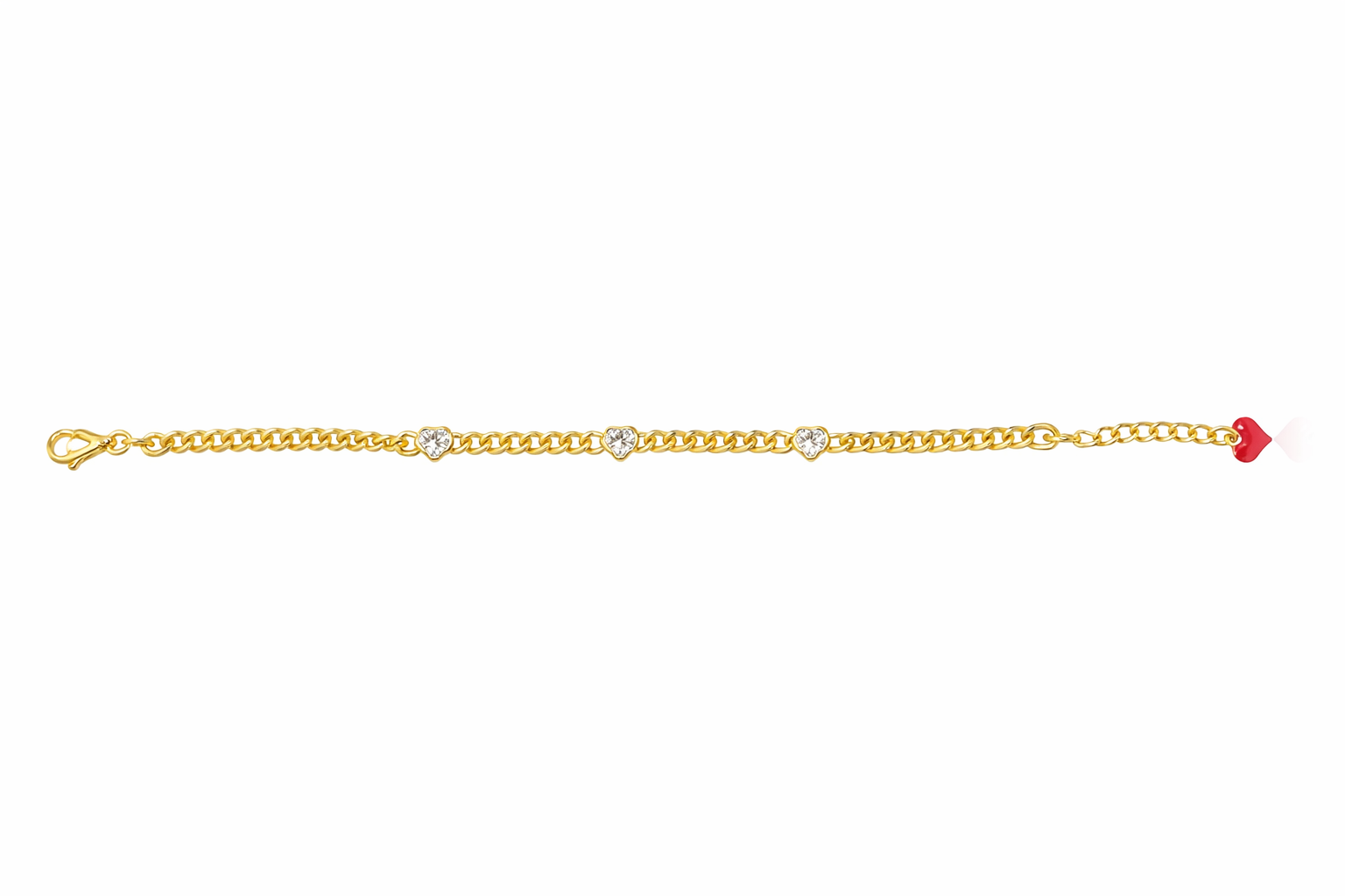 fico gioielli - Bracciale Cuori Luminosi in Argento