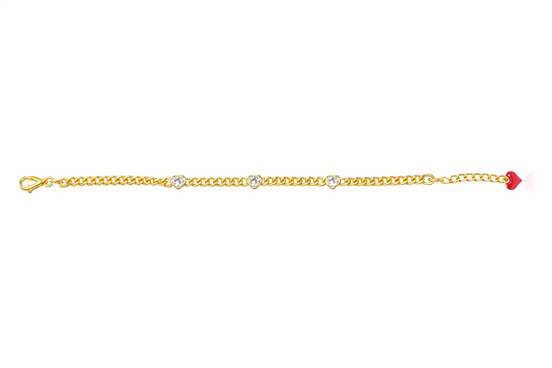 fico gioielli - Bracciale Cuori Luminosi in Argento