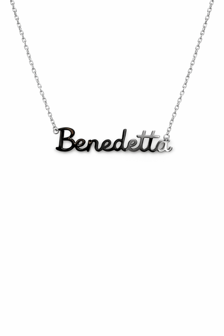 Fico Gioielli - Collana Nome “Benedetta” in Argento 925
