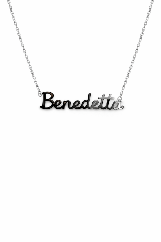 Fico Gioielli - Collana Nome “Benedetta” in Argento 925