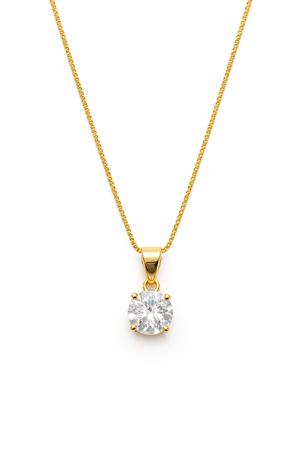 fico gioielli - Collana Punto Luce in Argento 925 Dorato