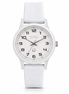 Ops! - Orologio  Silicon Sport Gomma Bianco