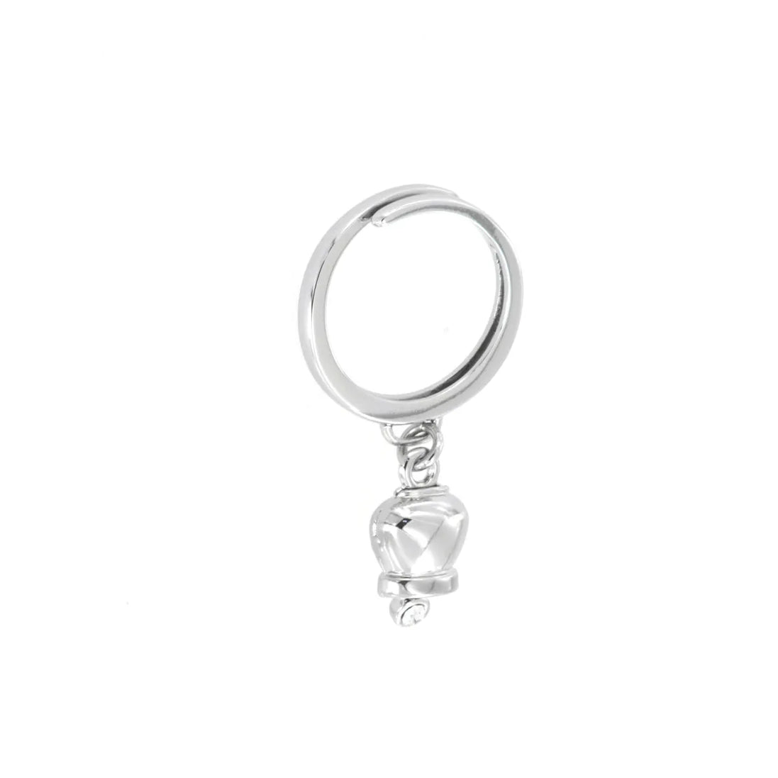 amo capri - Anello in Metallo con campanella portafortuna pendente, impreziosita da punto luce