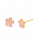 BYSIMON - Orecchini in Argento 925 con fiori rosa