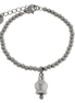 amo capri - Bracciale in Acciaio maglia a sfere con campanella portafortuna