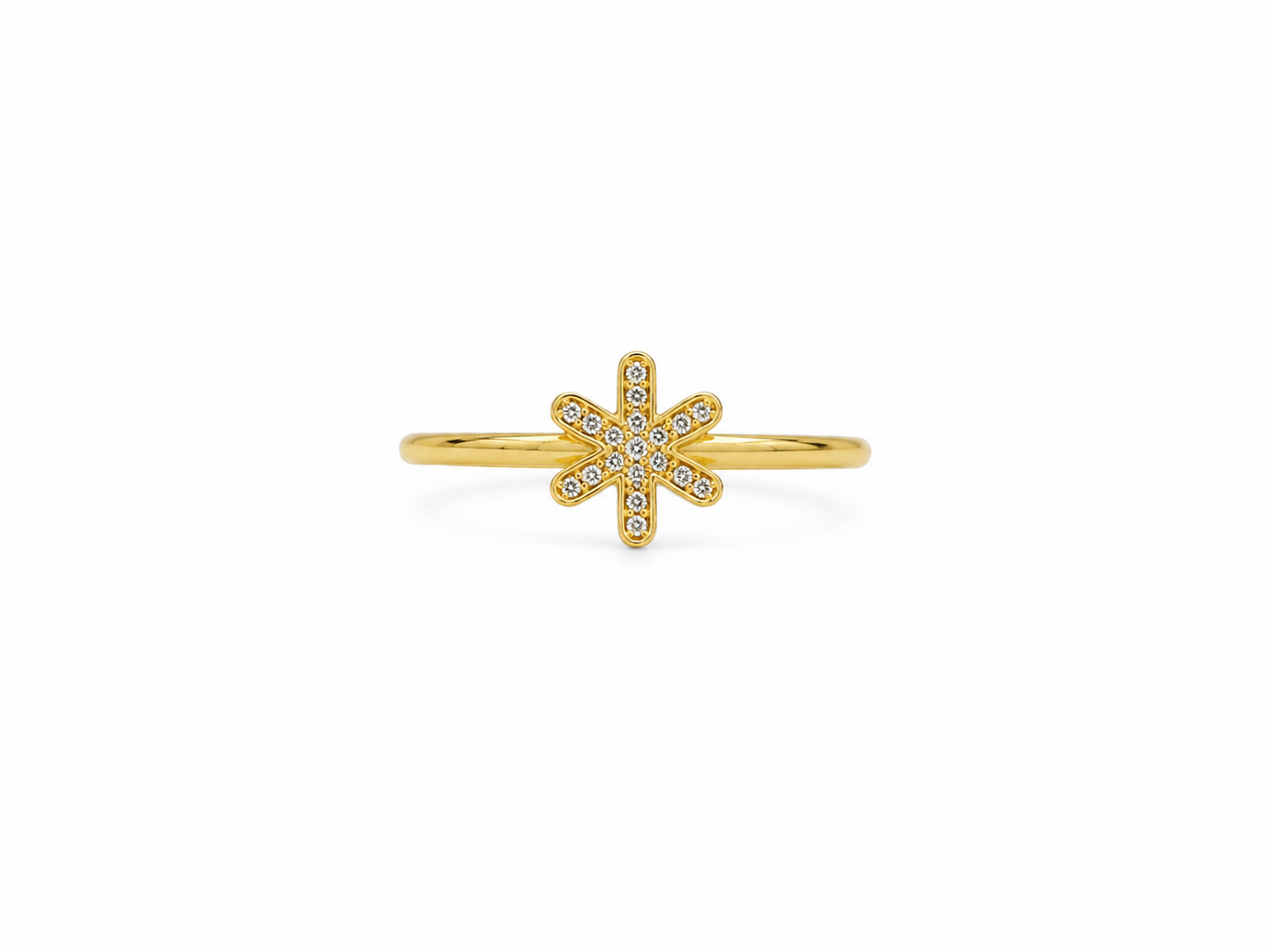 Fico Gioielli - Anello Regolabile Fiore di Luce con Zirconi in Argento 925