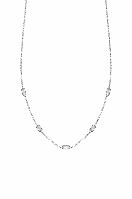fico gioielli - Collana Eleganza Baguette in Argento