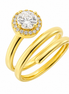 BYSIMON - Anello in Argento 925 a spirale con zirconi bianco centrale