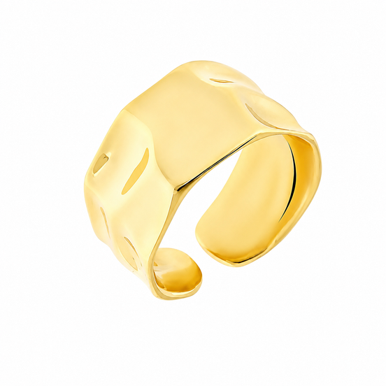 BYSIMON - Anello in Argento 925 con lavorazione martellata