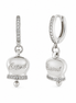 BYSIMON - Orecchini in Argento 925 con campanella Capri e zirconi