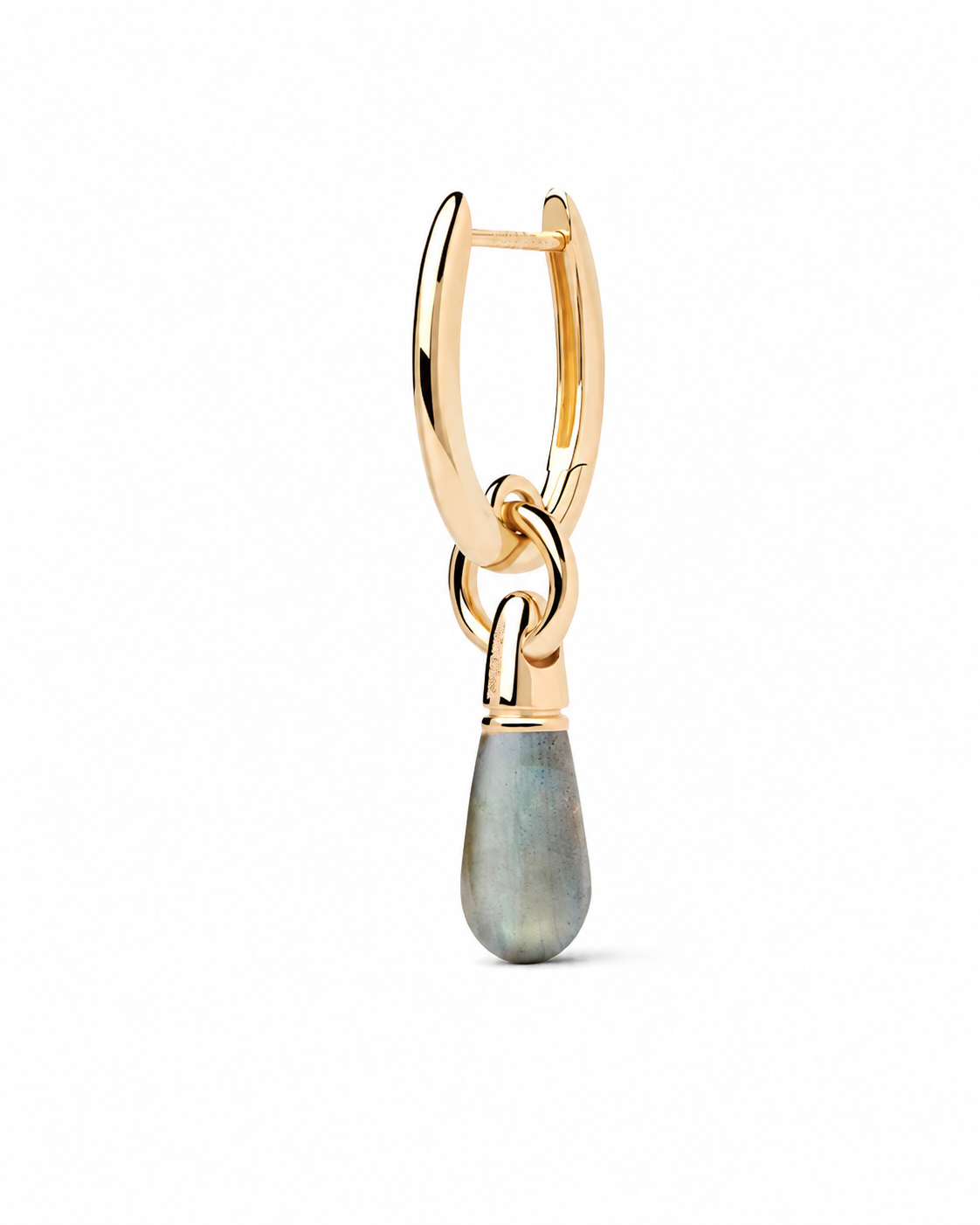 PdPaola - Orecchino a Cerchio Singolo Labradorite Jupiter argento