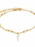 Bysimon - Bracciale in Argento 925 con corno bianco