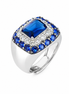 Sovrani - Anello Collezione Luce in Argento 925 con zirconi bianchi e blu