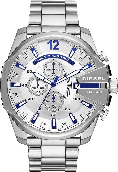 Diesel Orologio Analogico Con Cronografo Uomo In Acciaio Inossidabile DZ4477