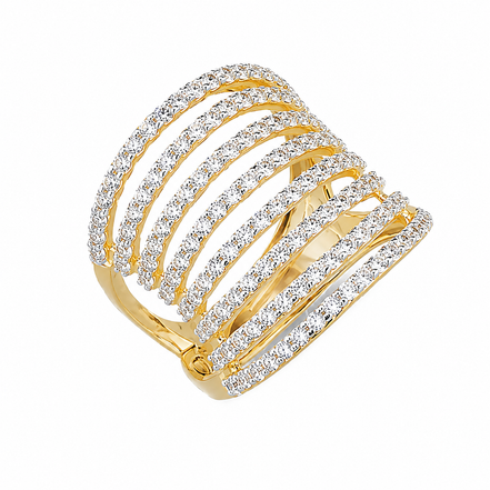 Sovrani - Anello argento 925 finitura oro