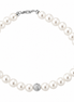Kioto - Bracciale Donna Con Perle E Sfere Sfaccettate In Oro Bianco 18 Kt