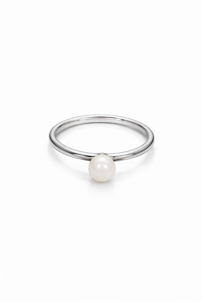 fico gioielli -  Anello con Perla in Argento 925