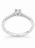 Fico Gioielli - Anello solitario con pavé in Oro Bianco 18 KT con Diamanti