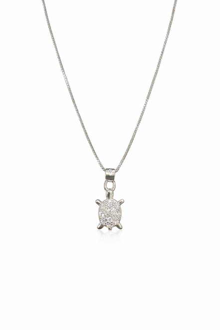 fico gioielli - Collana Tartaruga Luminosa in Argento