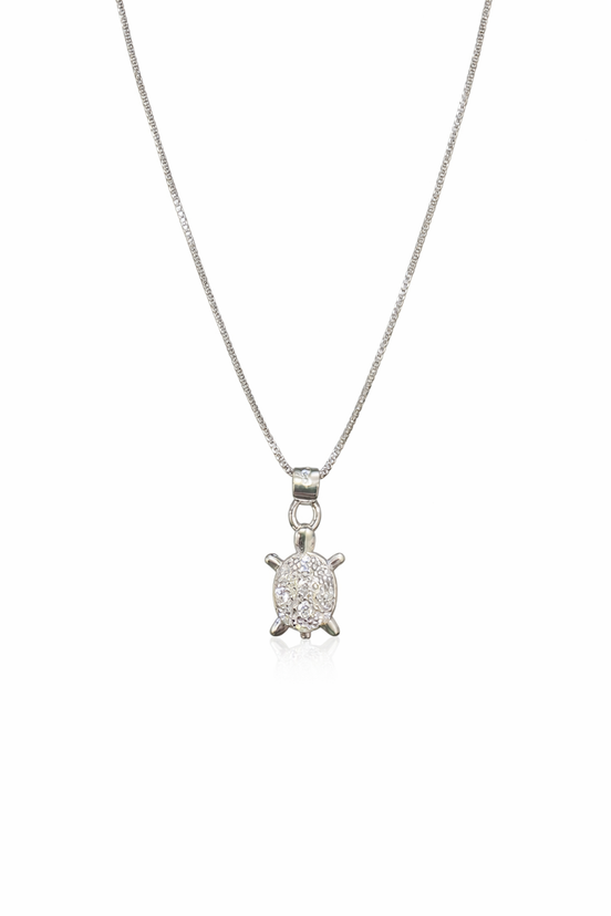 fico gioielli - Collana Tartaruga Luminosa in Argento
