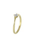 igold - Anello Solitario in Oro 375% (9KT) con Zircone