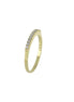 igold - Anello Veretta in Oro 375% 9Kt con Zirconi Luminosi