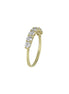 igold - Anello Veretta in Oro 375% 9Kt con Zirconi Luminosi