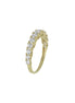 igold - Anello Veretta in Oro 375% 9Kt con Zirconi Luminosi