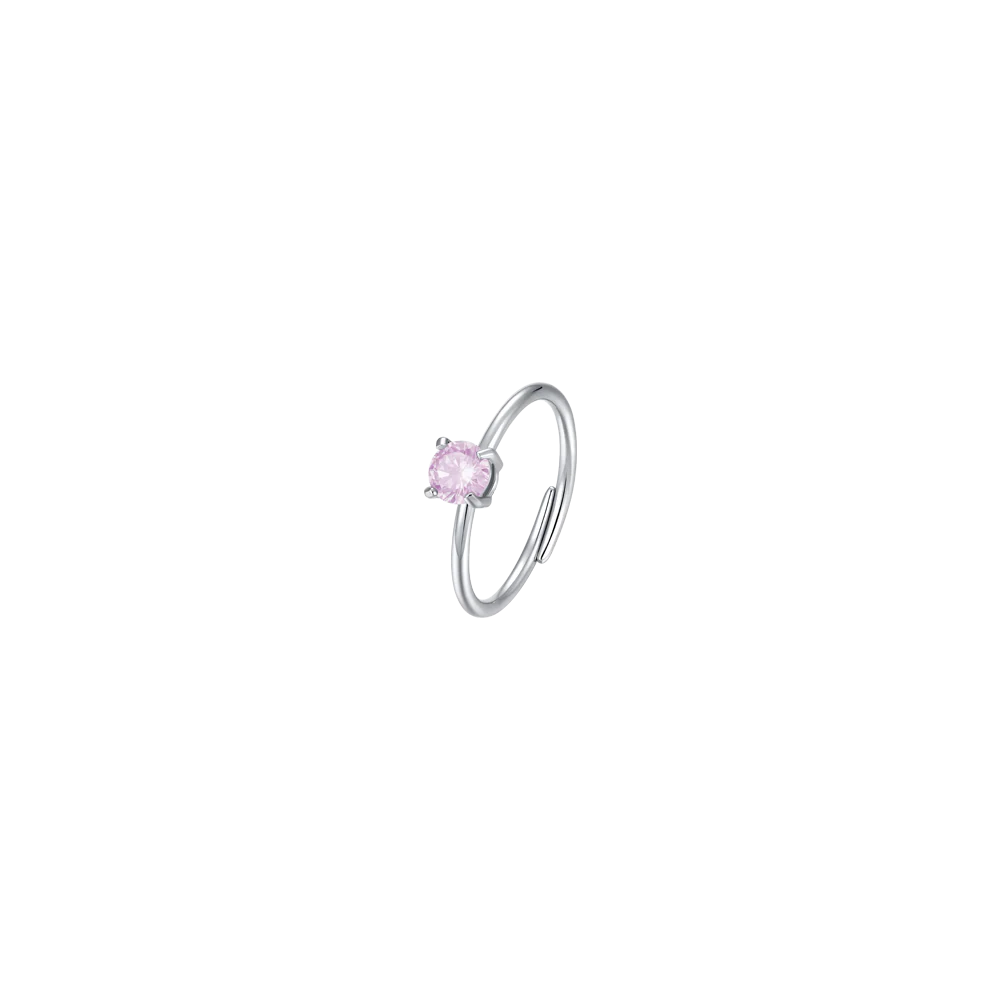 LUCA BARRA - ANELLO DONNA IN ACCIAIO