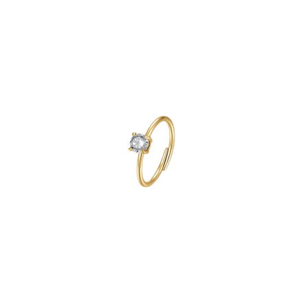 LUCA BARRA - ANELLO DONNA IN ACCIAIO
