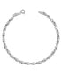 igold - Bracciale Catena Rolò in Oro Bianco 375% 9kt