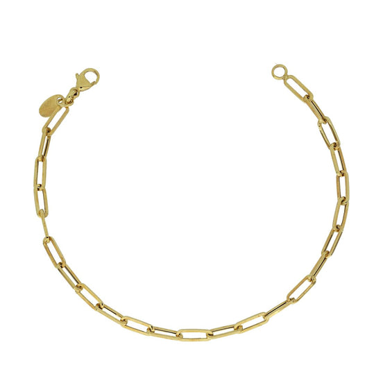 igold - Bracciale Catena in Oro Bianco 9kt