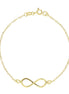 igold - Bracciale Simbolo Infinito in Oro Giallo 375% 9 kt