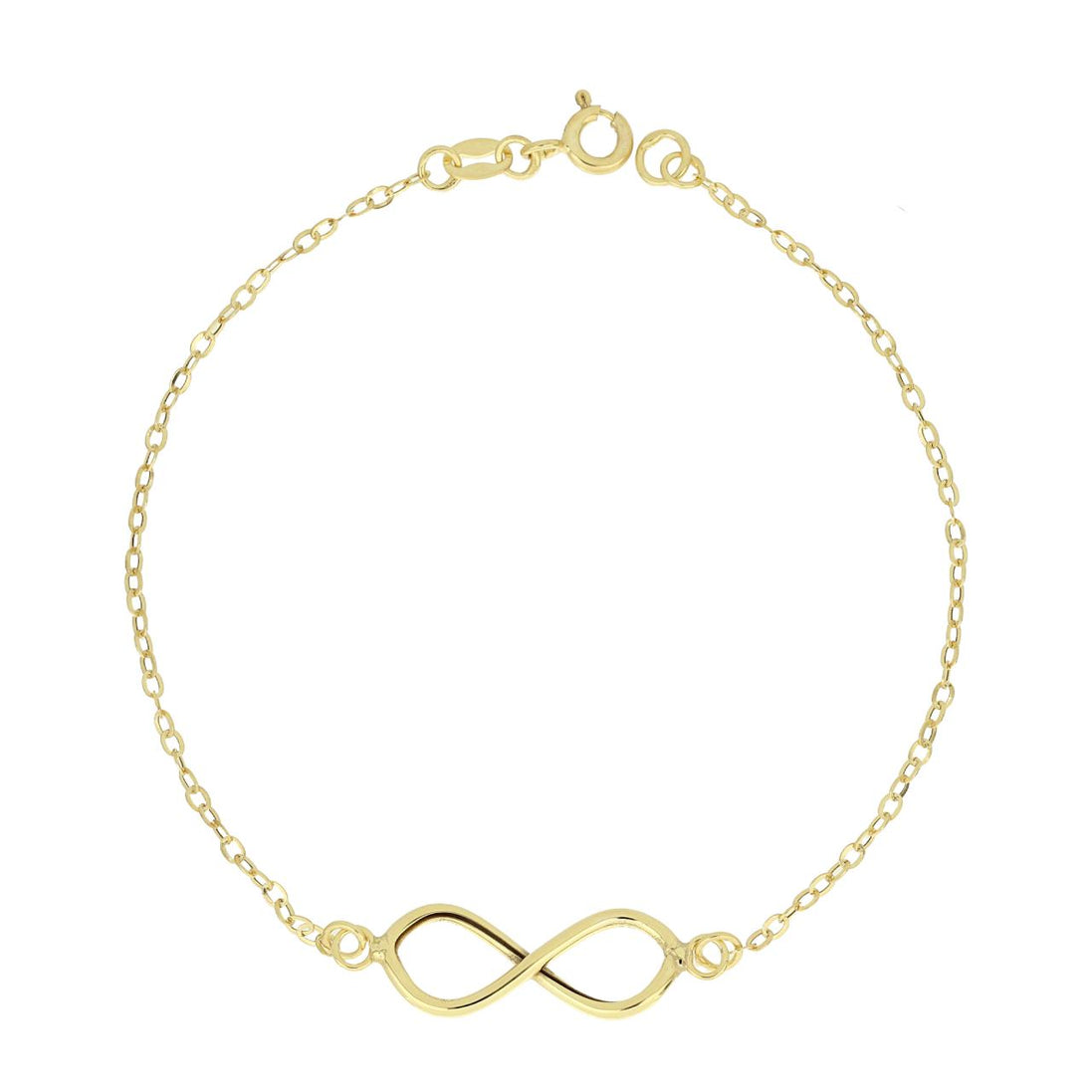 igold - Bracciale Simbolo Infinito in Oro Giallo 375% 9 kt