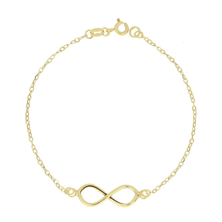 igold - Bracciale Simbolo Infinito in Oro Giallo 375% 9 kt