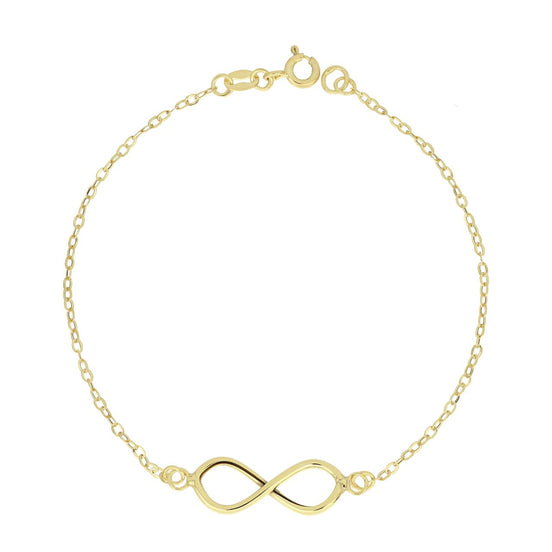 igold - Bracciale Simbolo Infinito in Oro Giallo 375% 9 kt