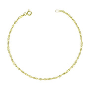 igold - Bracciale Groumette in Oro 375% 9kt Classico ed Elegante