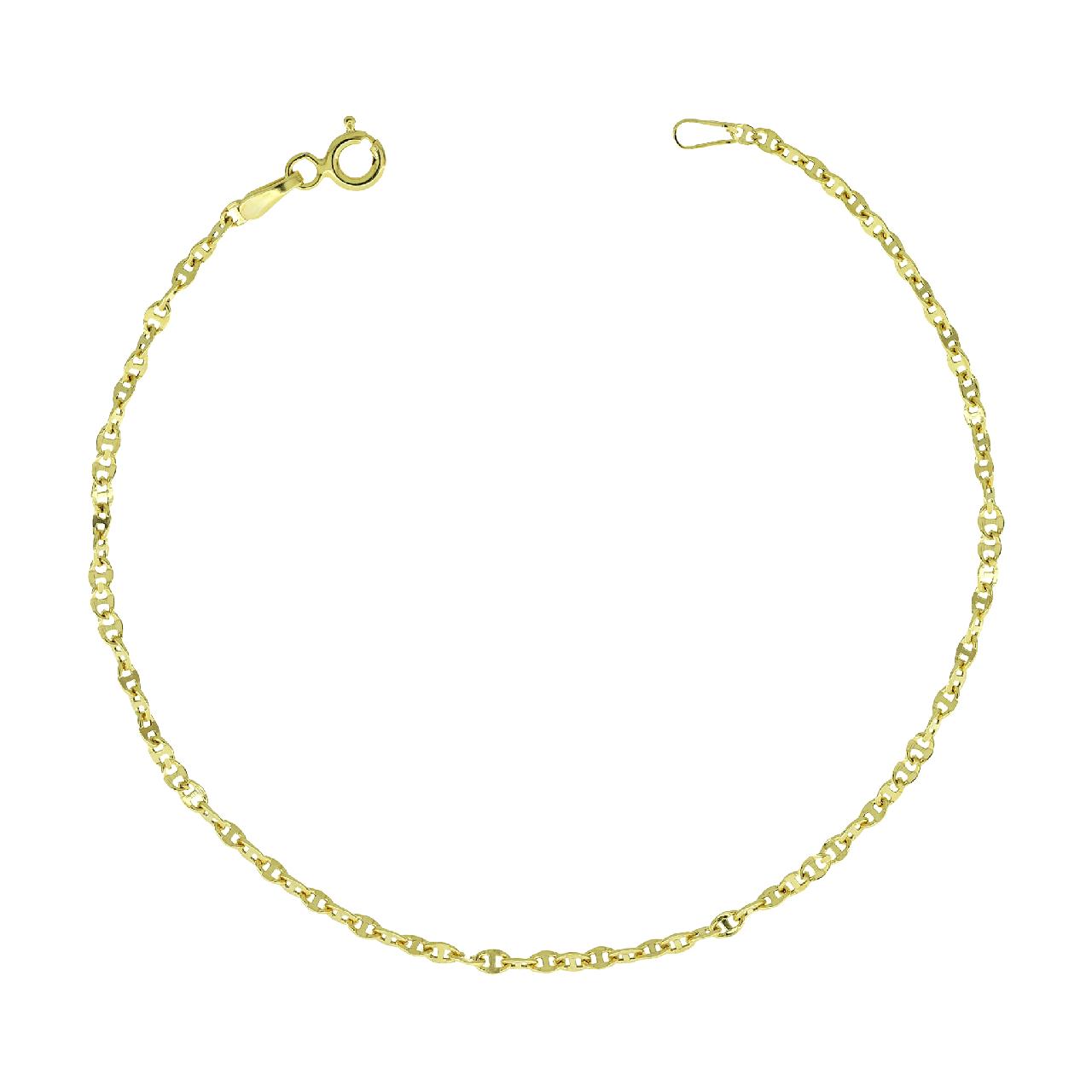 igold - Bracciale Groumette in Oro 375% 9kt Classico ed Elegante