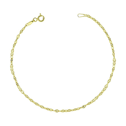 igold - Bracciale Groumette in Oro 375% 9kt Classico ed Elegante