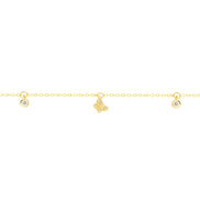igold - Bracciale in Oro 9 kt con Farfalla e Zirconi