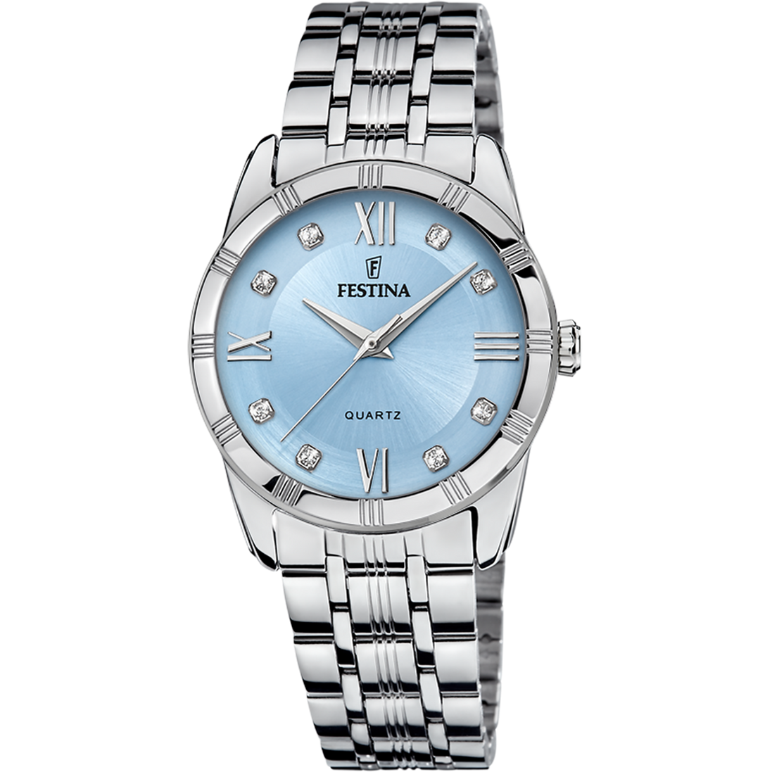 OROLOGIO FESTINA F16940/E AZZURO CINGHIA ACCIAIO INOSSIDABILE 316L, DONNA