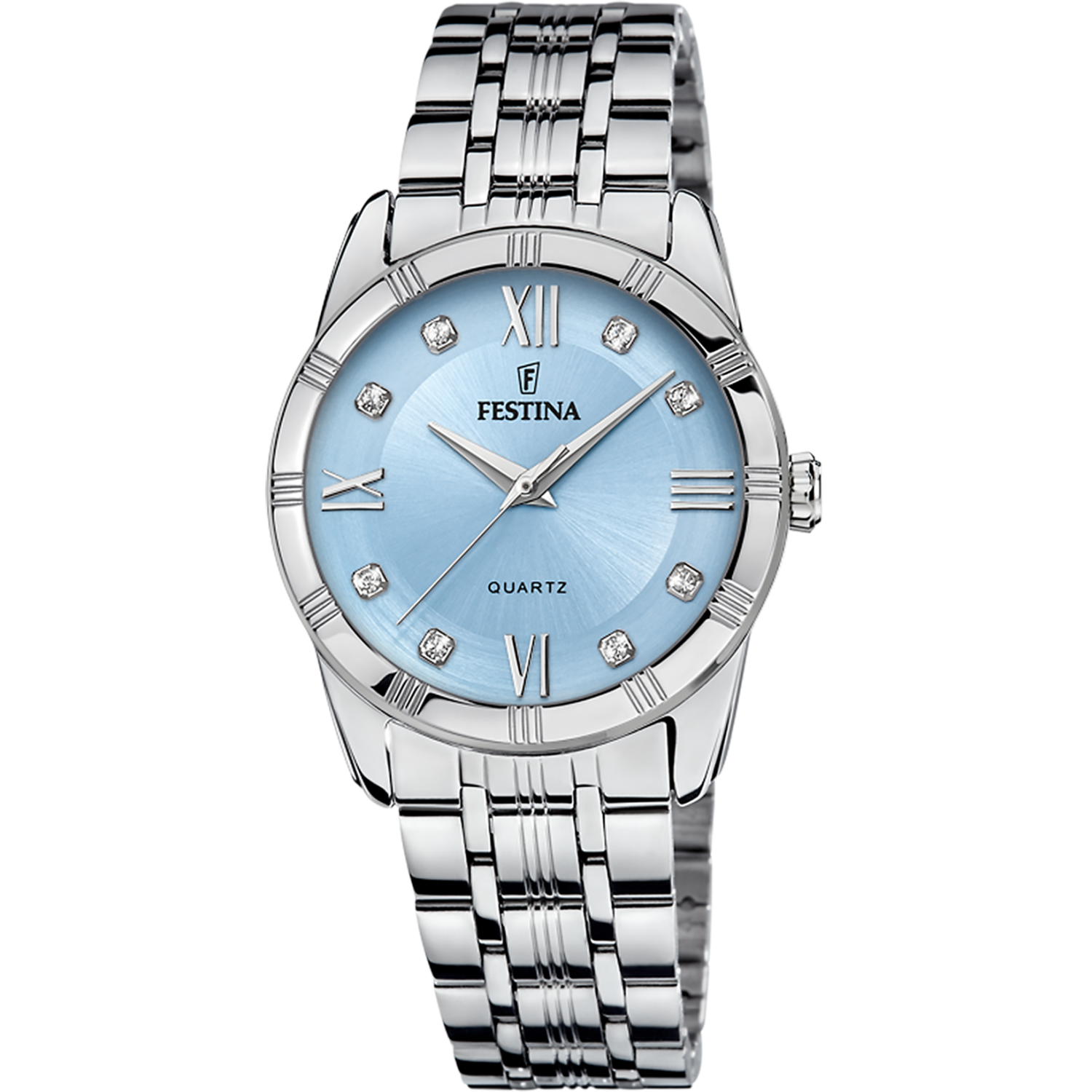 OROLOGIO FESTINA F16940/E AZZURO CINGHIA ACCIAIO INOSSIDABILE 316L, DONNA