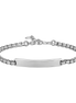 luca barra - BRACCIALE UOMO IN ACCIAIO CON PIASTRA PERSONALIZZABILE