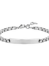 luca barra - BRACCIALE UOMO IN ACCIAIO CON PIASTRA PERSONALIZZABILE