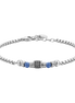 luca barra - BRACCIALE UOMO IN ACCIAIO SODALITE BLU