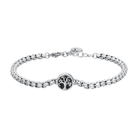 luca barra - BRACCIALE UOMO IN ACCIAIO ALBERO DELLA VITA