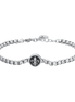 luca barra - BRACCIALE UOMO IN ACCIAIO CON GIGLIO